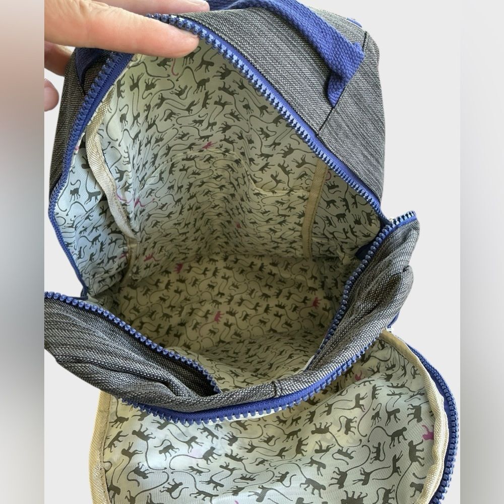 Kipling Lightweight Canvas Nylon Backpack - Picture 9 of 10